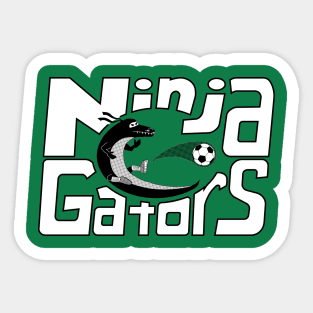 Ninja Gators Soccer Team Sticker